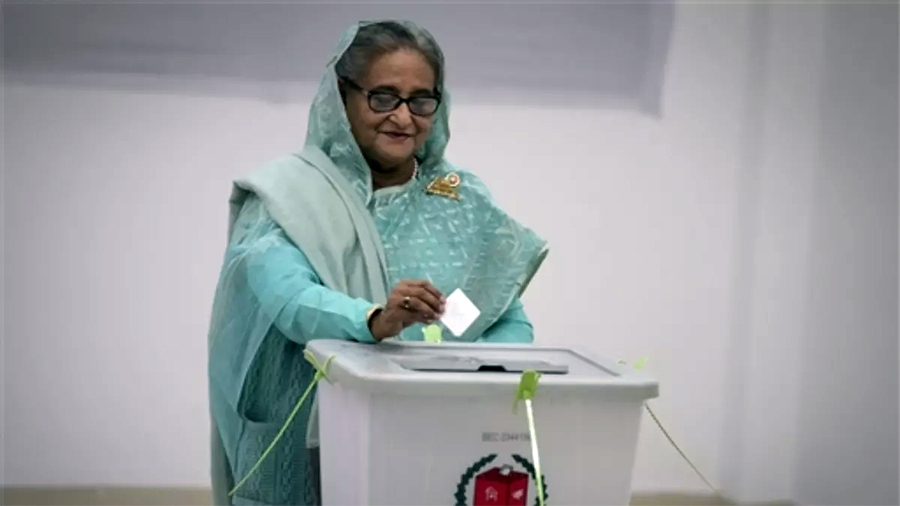 Shekh-Hasina-Voting