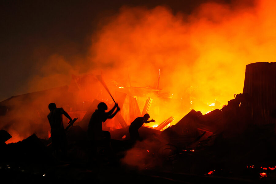 APTOPIX Bangladesh Fire