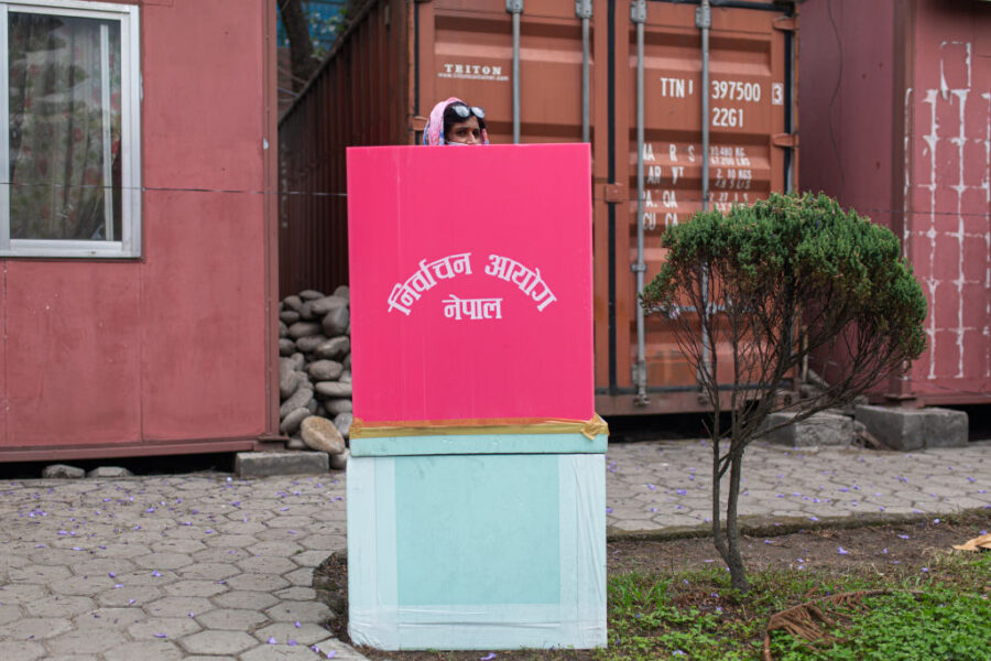 Mock Election In Nepal