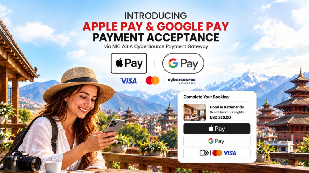 PR on the availability of Apple Pay and Google Pay payment acceptance in Nepal